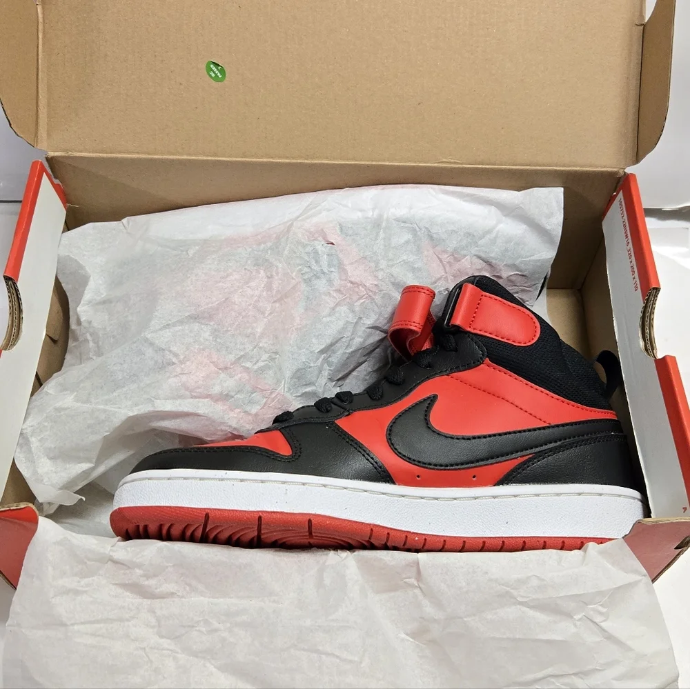 Nike Court Borough‎ Mid 2 (GS) University Red/ Black-White